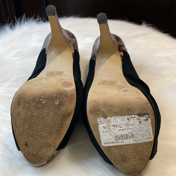 Bakers Holli Suede and Snakeskin Peep-toe Stiletto - Picture 7 of 7